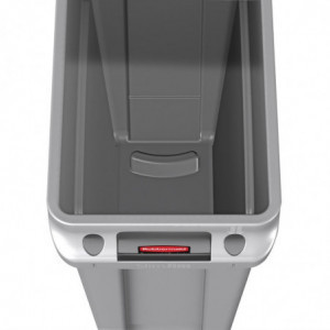 Γκρι λεπτός κάδος Slim Jim - 87L - Rubbermaid