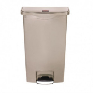 Κάδος με πεντάλ Slim Jim Beige- 68L - Rubbermaid