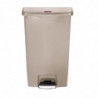 Κάδος με πεντάλ Slim Jim Beige- 68L - Rubbermaid