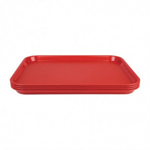 Πιάτο Self-Service 305 X 415mm Κόκκινο - Olympia KRISTALLON - Fourniresto