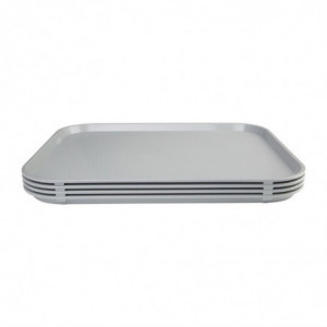 Πλατό self-service γκρι 350 x 450mm - Olympia KRISTALLON - Fourniresto