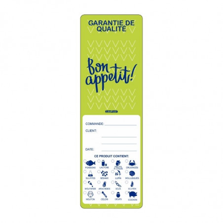 Αναπαράσταση HTML: Etiquette Inviolable - Garantie de Qualité avec Allergènes - 45 x 140 mm - Lot de 250 - LabelFresh

Ακαταπαύσ