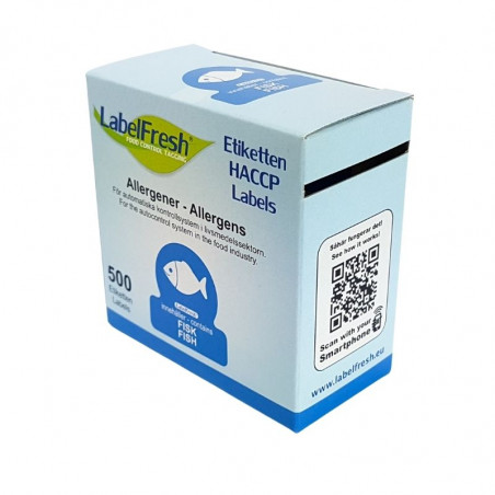 Ετικέτα Ανιχνευσιμότητας LabelFresh Αλλεργιογόνα Εικονίδια - Ψάρι - 70 x 45 χιλ. - Πακέτο 500 - LabelFresh