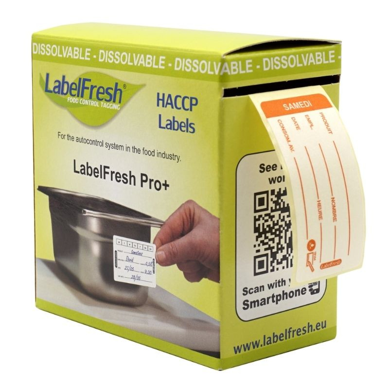 Ετικέτα Ανιχνευσιμότητας LabelFresh Soluble Pro - Σάββατο - 60 x 30 χιλιοστά - Πακέτο 250 - LabelFresh Ετικέτα Ανιχνευσιμότητας LabelFresh Soluble Pro - Σάββατο - 60 x 30 χιλιοστά - Πακέτο 250 - LabelFresh