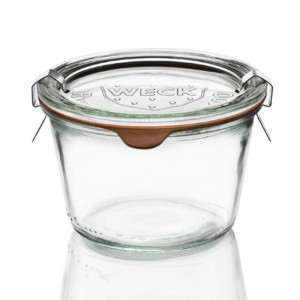 Βάζο γυάλινο Weck ίσιο - 370 ml - Σετ 6