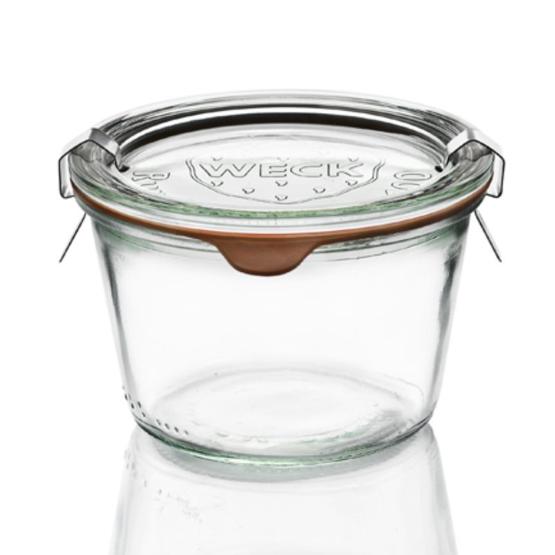 Βάζο γυάλινο Weck ίσιο - 370 ml - Σετ 6 Βάζο γυάλινο Weck ίσιο - 370 ml - Σετ 6