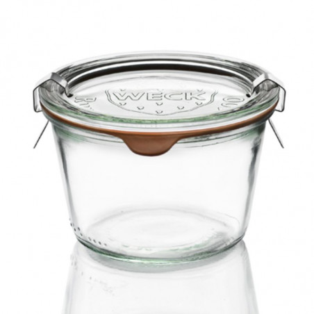 Βάζο γυάλινο Weck ίσιο - 370 ml - Σετ 6