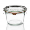Βάζο γυάλινο Weck ίσιο - 370 ml - Σετ 6
