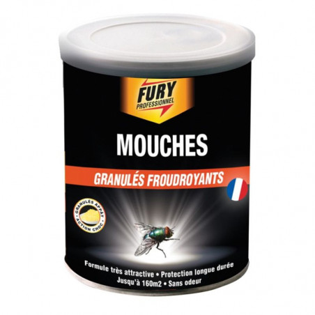 Granulés Foudroyants pour Mouches - 400 g - FURY Granulés Foudroyants pour Mouches - 400 g - FURY