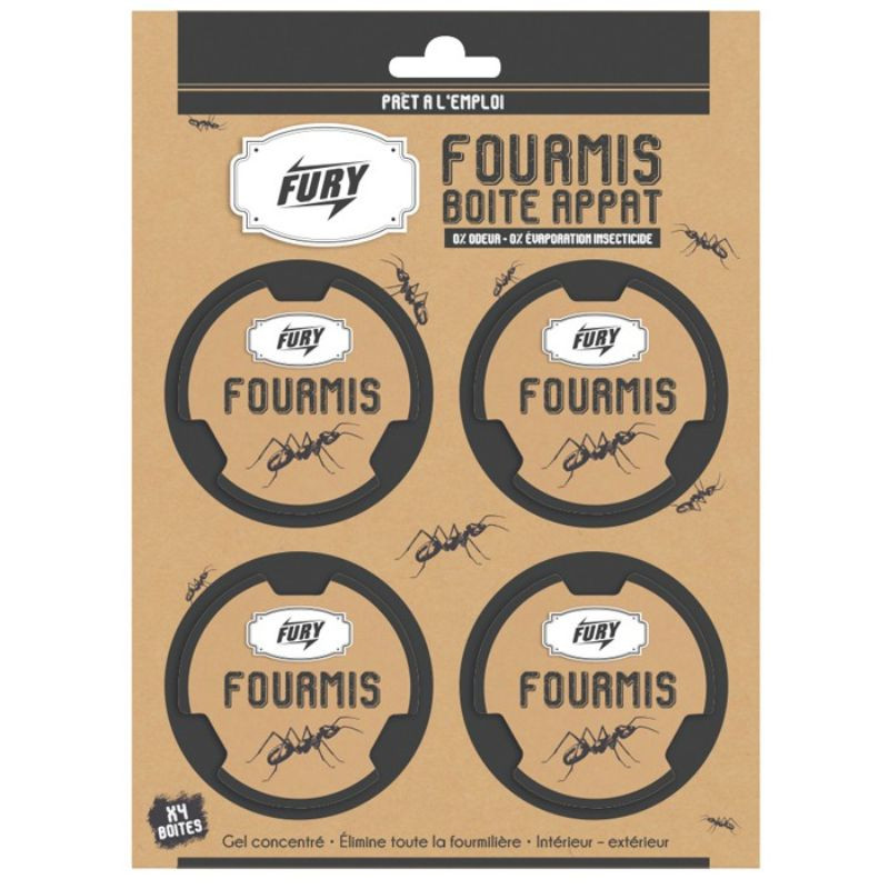 Κουτί BAITS για μυρμήγκια - Σετ 4 - FURY Κουτί BAITS για μυρμήγκια - Σετ 4 - FURY