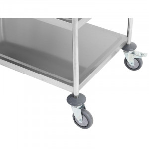Καρότσι Inox 3 Ραφιών Dynasteel - Ανθεκτικό και λειτουργικό για επαγγελματίες στον χώρο της εστίασης