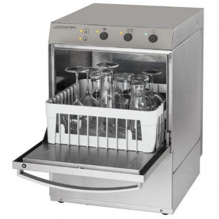Professional Glasswasher with Liquid Rinse Aid and Detergent Dispenser and Drain Pump - 35 x 35 cm Professional Glasswasher with Liquid Rinse Aid and Detergent Dispenser and Drain Pump - 35 x 35 cm