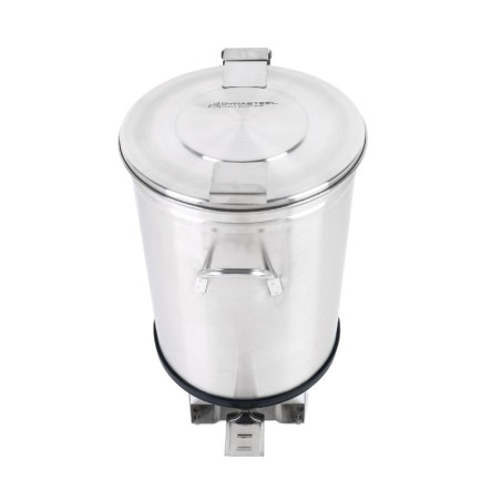 Stainless Steel Trash Can with Pedal - 100 L - Dynasteel Stainless Steel Trash Can with Pedal - 100 L - Dynasteel