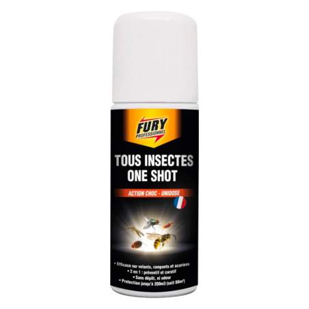 Flying, Crawling, and Mite Action Shock Bomb - Single Dose 200ml - Fury Brand Flying, Crawling, and Mite Action Shock Bomb - Single Dose 200ml - Fury Brand